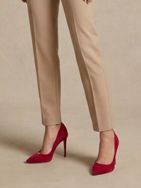 Schutz Raspberry Red Suede Pointed-Toe Stiletto Pumps - Like New - 8.5